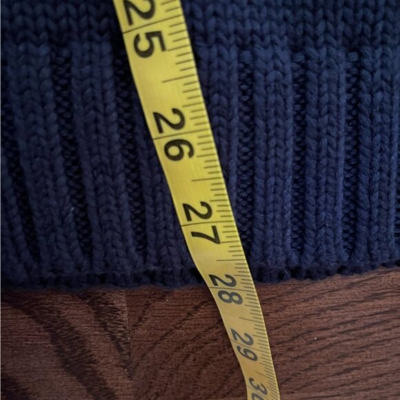 Brandy Melville Navy Blue American Flag Sweater Vintage Winter Fall Comfy - Picture 3 of 9